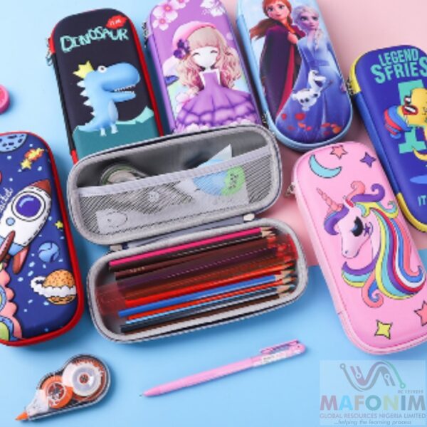 3 D Cartoon Pencil Case